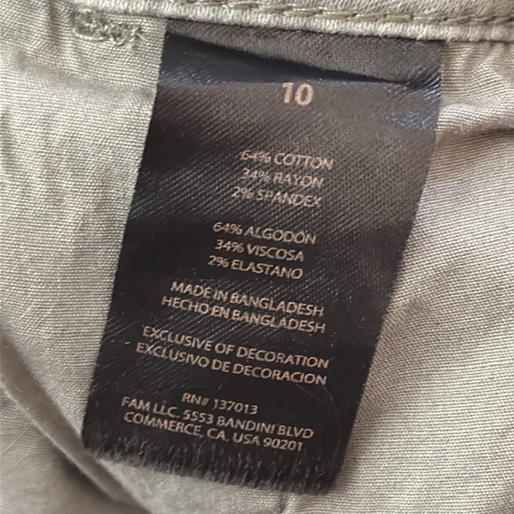 BANANA REPUBLIC Women's Green Shorts Size 10 - Picture 7 of 7